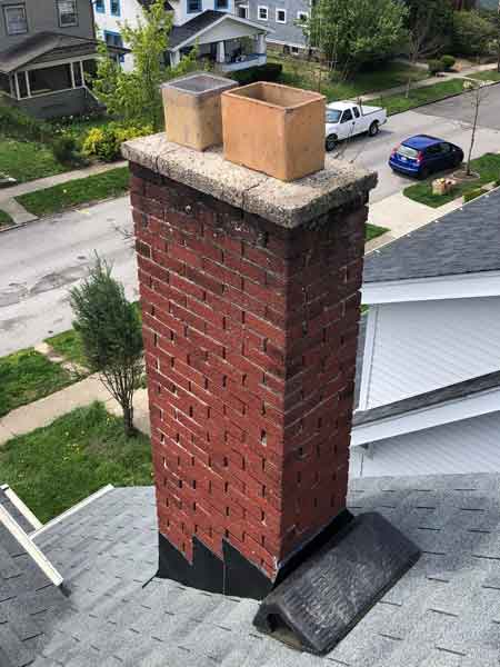 Before Chimney Cap at Ohio Raccoon Breeding Season Blog page